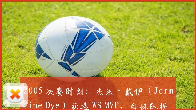 2005 决赛时刻：杰米·戴伊（Jermaine Dye）获选 WS MVP，白袜队横扫太空人